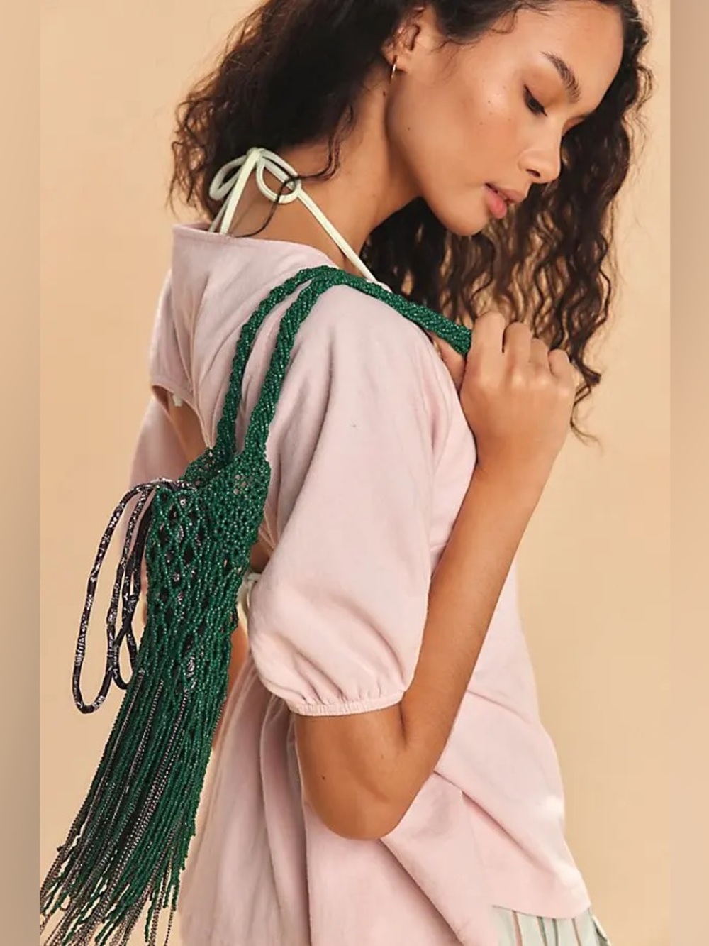 NWT! FP Free People Silver Hayes Shoulder Bag